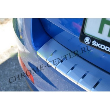 Накладка на задний бампер Skoda Octavia A7 Sedan (2013-) бренд – Alu-Frost (Польша) главное фото